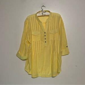 New Directions Yellow Blouse